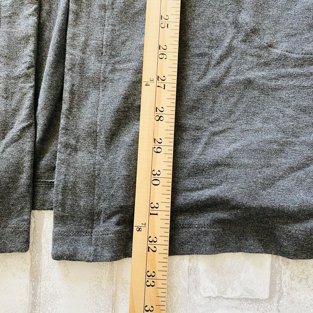 J Jill Wearever Collection Gray Open Long 3/4 Sleeve Stretchy Cardigan Sz XL - Picture 8 of 12